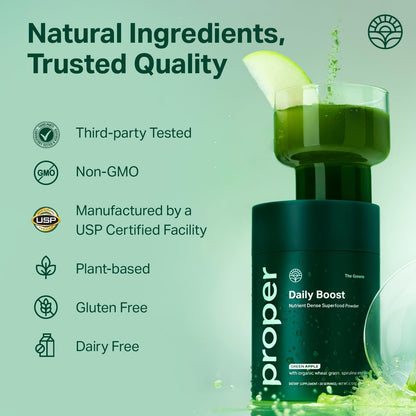 Proper Wellness Bundle – Daily Greens & Relaxation Drink Mix | Organic Superfood Powder with Probiotics & Calming Aid with Magnesium & Adaptogens | Supports Digestion, Sleep & Stress Relief