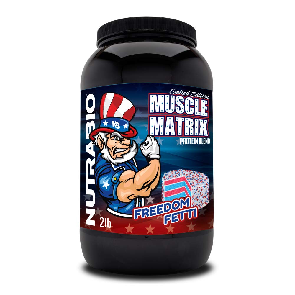 NutraBio Muscle Matrix Protein Powder - 25g of Protein Per Scoop - Whey Isolate 