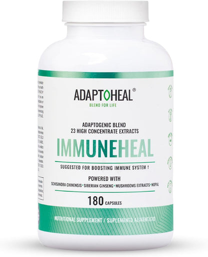 ADAPTOHEAL Immunheal Immune System Support Reishi, Ginseng (180 Caps)