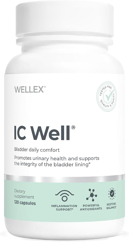 Papillex IC Well | Bladder Comfort & Urinary Wellness Support Supplement | NAG, Chondroitin & Quercetin for Urinary Comfort, Frequency & Sleep Support | 30-Day Formula