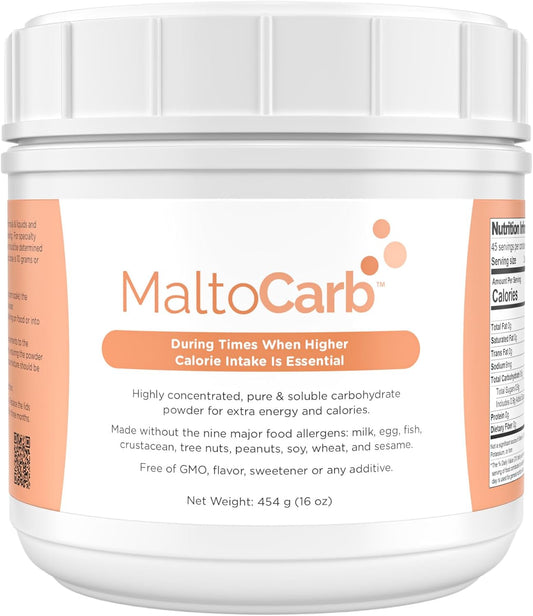 MaltoCarb Maltodextrin Powder, 454g | Carbohydrate Powder, Sustained Energy, Fast-Absorbing, Gluten-Free, Plant-Based