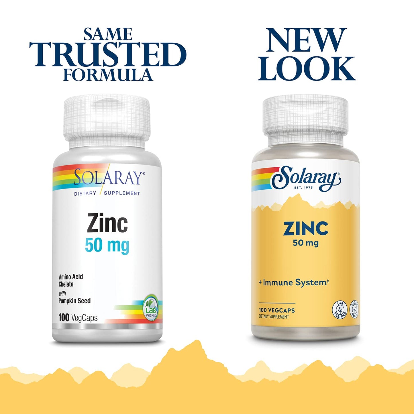 Solaray Zinc 50mg Immune Support Capsules, 100 Count, Vegan, Pumpkin Seed