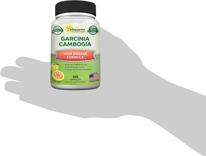 aSquared Nutrition Garcinia Cambogia - 1600mg/Serving - 180 Capsules | Standardized HCA Supplement - Natural Pure Extract Pills Alternative to Gummies, Drops, Tea & Powder
