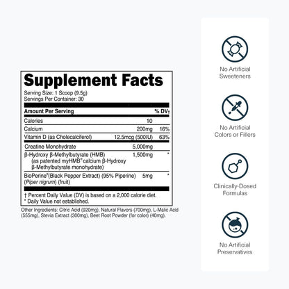 Transparent Labs Creatine HMB (30 Servings, Strawberry Lemonade) & Creatine HMB Unflavored (30 Servings, Unflavored)