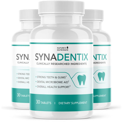 Synadentix – Hydroxyapatite & Enzyme Tablets – 30 Ct, 1 Month Supply | Hydroxyapatite & enzyme blend | Non-GMO, Made in USA, GMP-Certified | Dissolving oral tablet
