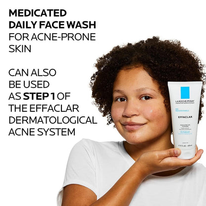 La Roche-Posay Effaclar Medicated Gel Facial Cleanser, Foaming Acne Face