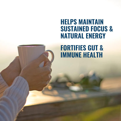 Live Conscious Beyond Brew - Coffee Alternative - Low Caffeine - Mushroom Complex w/Lion’s Mane, Reishi, Cordyceps & Chaga for Sustained Focus, Energy & Immunity - w/Prebiotics & Probiotics - 30