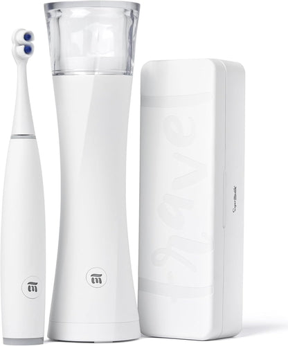 SuperMouth ULTIM8 Electric Toothbrush Bundle – SmartBrush + SmartHub + SmartCase – Rechargeable Brush – UV Sanitizing & Drying Hub with Wireless Charging – Travel Case with UV Light – Pearly White