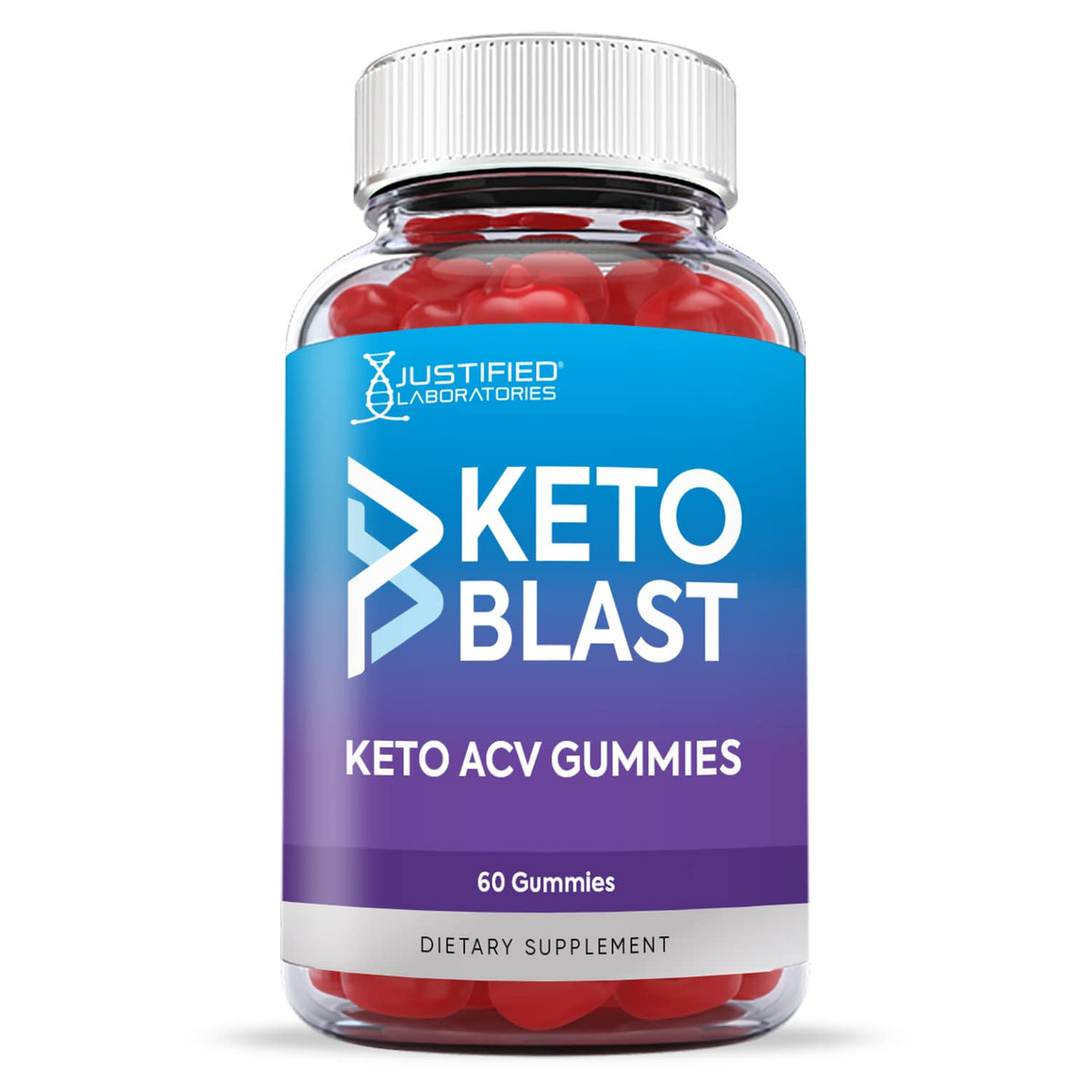 Justified Laboratories (2 Pack) Keto Blast Gummies 1000MG ACV with Pomegranate Juice