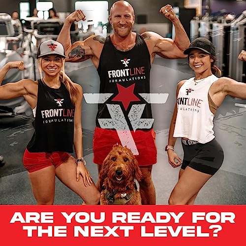 FRONTLINE FORMULATIONS Crucible Pre-Workout Powder, Explosive Workouts, Laser Focus, High Stim, Amazing Flavor, Veteran Owned and Operated (25 Servings, Blue Cherry Slushie)