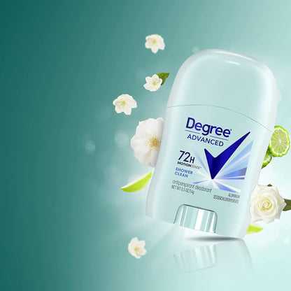 Degree Advanced Travel Deodorant Bulk Variety 24-Pack, 0.5 Oz Ea | 72H Body Heat Activated Mini Antiperspirant Deodorant Bundle | 12 Cool Rush for Men + 12 Shower Clean for Women