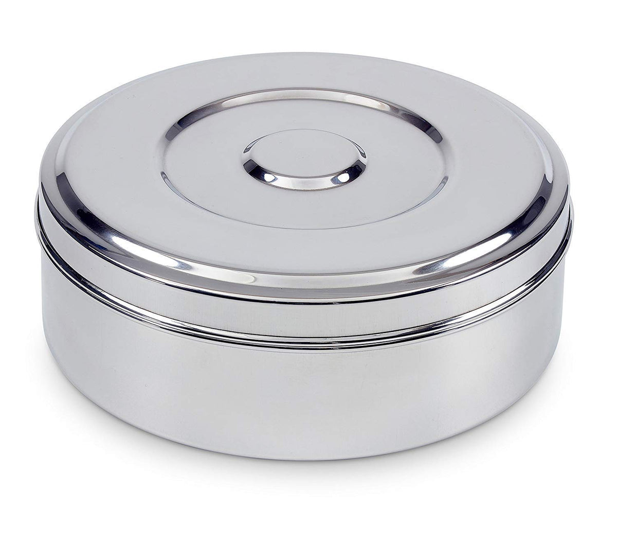 IndiaBigShop Stainless steel Spice box Kitchen Masala Dabba 7 Container Double Lid