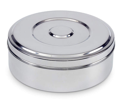 IndiaBigShop Stainless steel Spice box Kitchen Masala Dabba 7 Container Double Lid