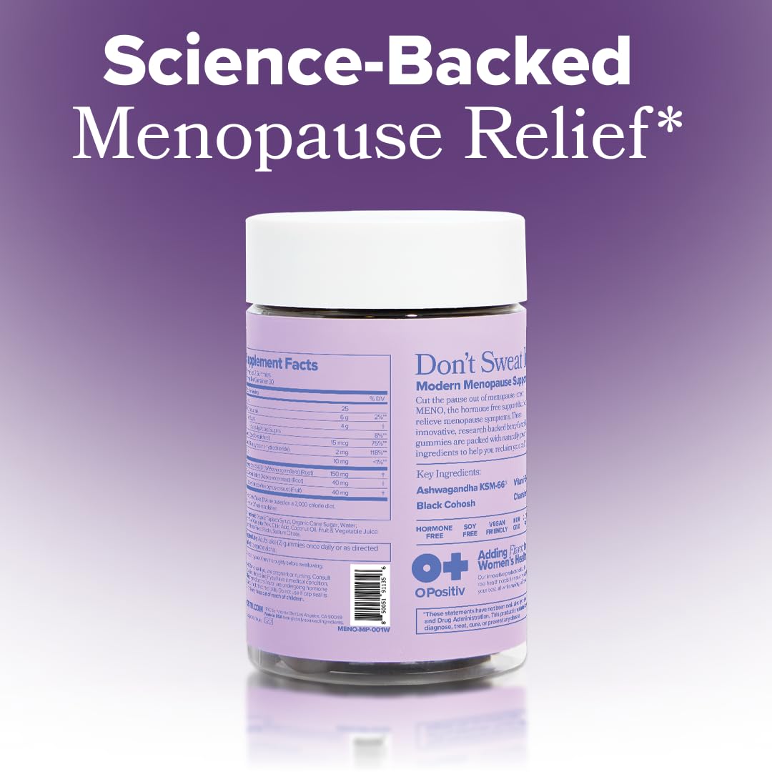 MENO Menopause Gummies - Hot Flashes & Night Sweats – 30-Day Supply