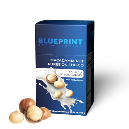 Blueprint Bryan Johnson Raw Macadamia Nuts - No Palm Oil - Keto and Low Carb Snack - No Added Sugar, Vegan, Non GMO, Keto and Paleo Friendly (4 Ounces) (Pack of 2)