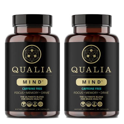 Qualia Mind (Caffeine Free) | The Ultimate Blend for Brain Health* | Doctor-Formulated Nootropic to Fuel Focus & Concentration* | Supports Long Term Brain Health| Maintain Drive & Productivity