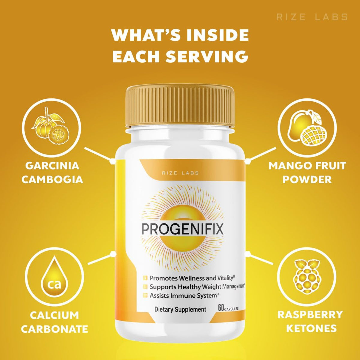 rize labs (2 Pack) Progenifix Weight Loss Supplement, Progenifix Capsules Total Body Wellness
