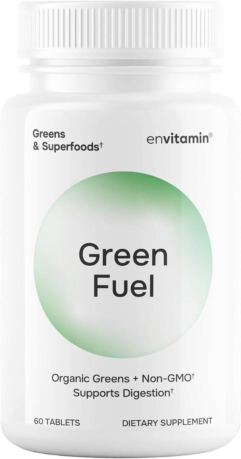 envitamin Green Fuel Organic Greens Tablets - Organic Greens, Fruit and Vegetable Blend