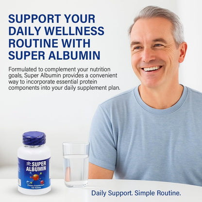 Nu-Health Super Albumin Hydrolyzed Protein & Amino Tablets, Tissue Repair