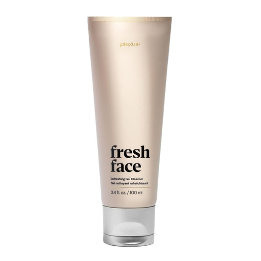 Plexus Fresh Face™ Refreshing Gel Cleanser | 3.4 Fl Oz | pH-Balanced | Hydrating gel removes makeup & impurities. Microbiome-supporting with hibiscus, dragon fruit & hyaluronic acid