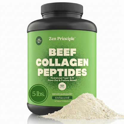 Grass-Fed Agglomerated Hydrolyzed Collagen Peptides 1.5 lb. Anti-Aging Protein for Healthy Hair, Skin & Joints. Paleo Friendly, GMO and Gluten Free, Pasture-Raised Bovine.