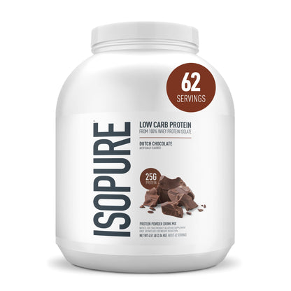 Isopure Zero Carb 100% Pure Whey Isolate Protein Powder, Gluten Free, With Vitamins, Cookies & Cream, 25g Protein Per Serving, 1 Lb, 15 Servings (Packaging May Vary)