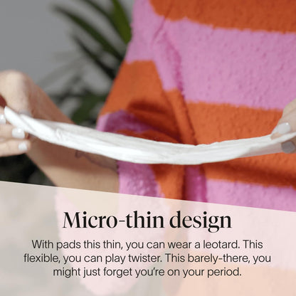 Cora Organic Pads | Ultra Thin Period Pads with Wings | Overnight Absorbency