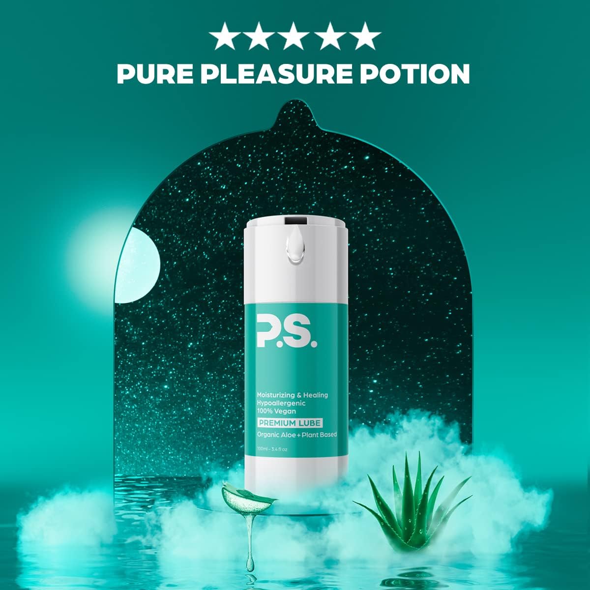 PS Allstar Bundle - 12-Pack of Regular Thin Latex Condoms for Men, Afterparty Oversized Adult Flushable Wipes, Organic Personal Lubricant, and All Natural Testosterone Booster