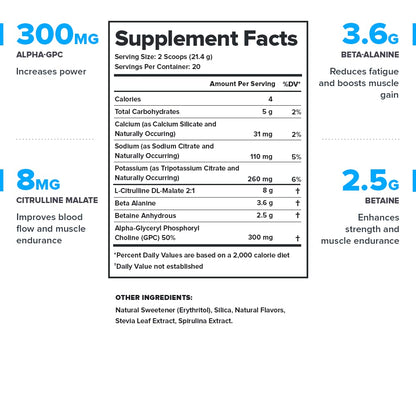 LEGION Pulse Pre Workout Supplement - All Natural Nitric Oxide Preworkout Drink to Boost