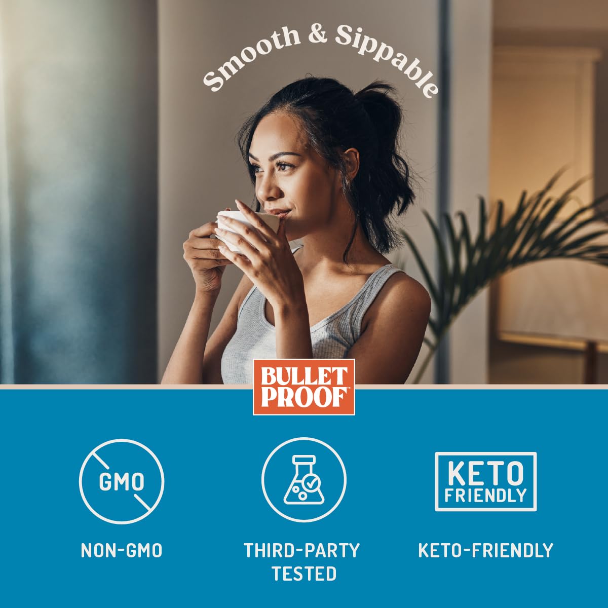 Bulletproof Original Creamer, 14.8 Ounces, Keto Coffee Creamer with MCT Oil and Grass-Fed Butter, Supports Brain Function