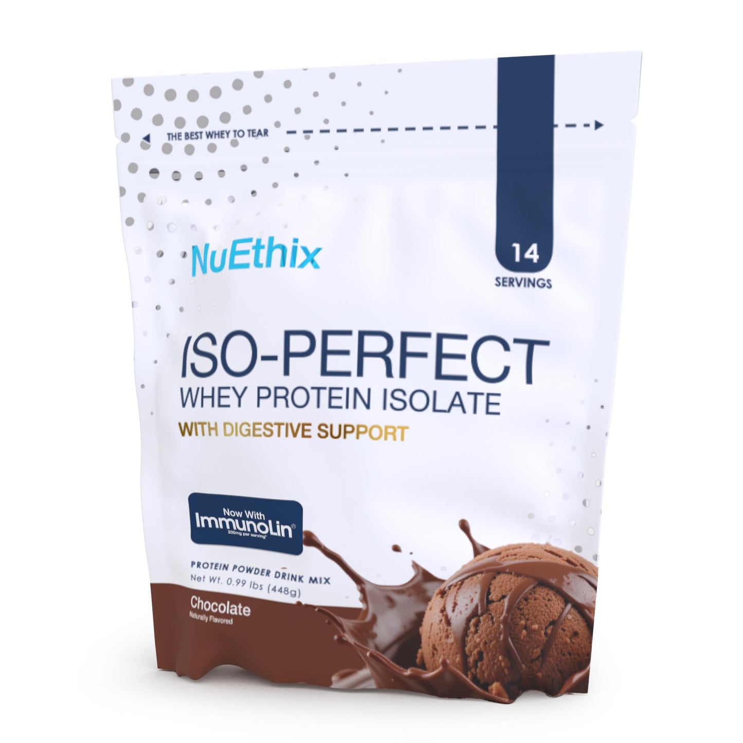 NuEthix Formulations ISO-Perfect with Digestive Support (Vanilla, 14 Servings)
