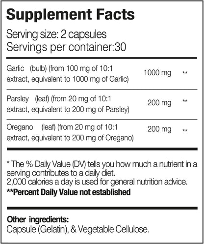 Premium Oregarlix. Gut Health Supplement. Microbial Balance with Premium Prebiotics - Help Keep Good Bacteria Healthy & Growing - 100% Natural (3-Pack)