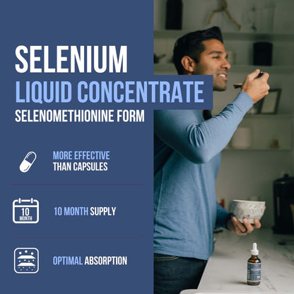 Total Selenium - 200 mcg, Plant-Based - Full Spectrum, Contains 4 Essential Organic Forms of Selenium Including Selenomethionine - Derived from Garlic - 60 Capsules