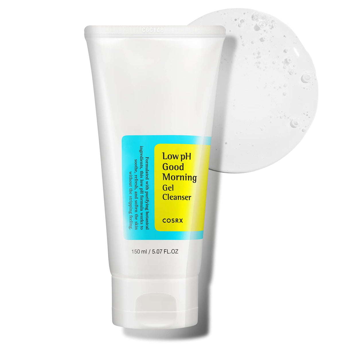 COSRX Low pH Good Morning Gel Cleanser, Daily Mild Face Cleanser for Sensitive Skin 