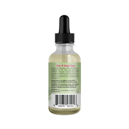 Mielle Organics Rosemary Mint Light Scalp & Hair Strengthening Oil, 2 Ounce