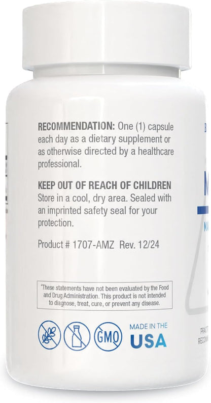 Biotics Research Mg-Zyme™ Triple Magnesium Complex 100 mg- Magnesium Glycinate, Gluconate, Aspartate Chelated Supplement, High Absorption, Support Sleep, Energy, Cardiovascular Health–100 Capsules