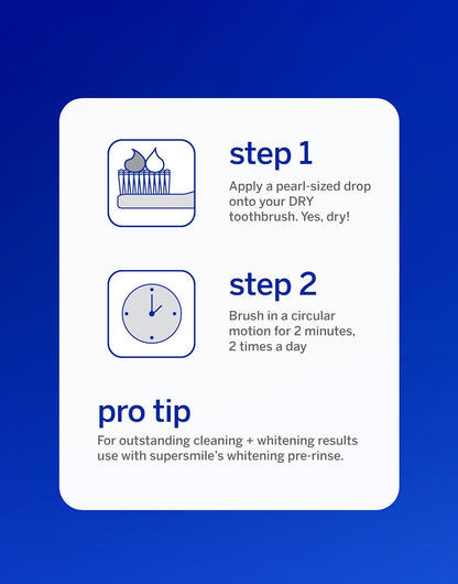 Supersmile Fluoride-Free Whitening System, 3.4 Oz Toothpaste + Accelerator