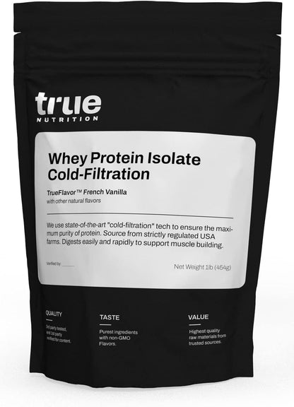 True Nutrition Whey Protein Isolate, French Vanilla, 1lb