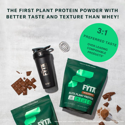 FYTA Vegan Protein Powder - Vanilla Protein Powder Plant Based with Better Taste