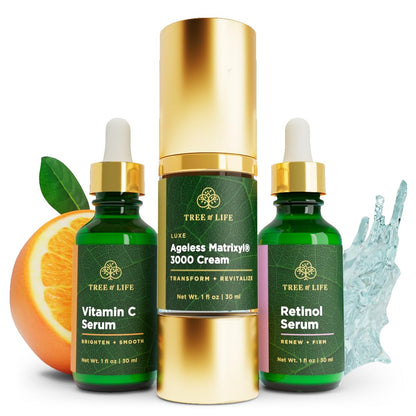 Tree of Life Rejuvenation Pack with Vitamin C Serum + Retinol Serum