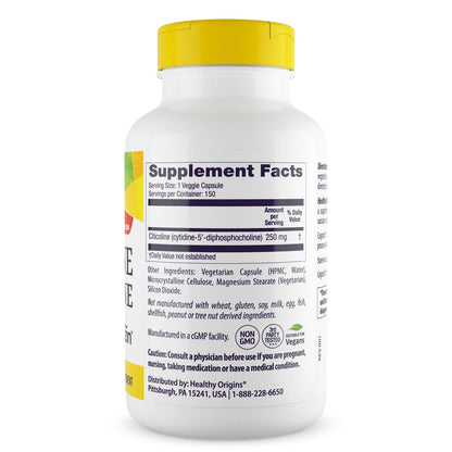 Healthy Origins Cognizin Citicoline 250 mg, 60 Veggie Caps