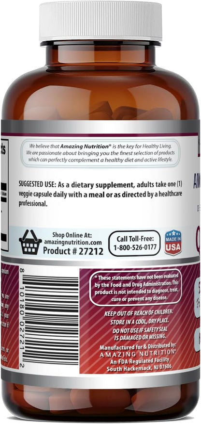 Amazing Formulas Quercetin 500mg Veggie Capsules Supplement | Non-GMO | Gluten Free | Supports Overall Health & Well Being (240 Count)