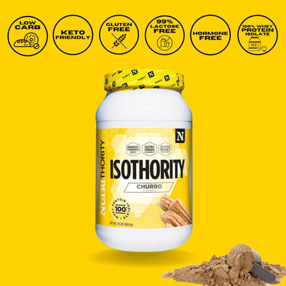Isothority Whey Protein Isolate, Vanilla Milkshake, 2 lb - Ultra Absorbable Branched Chain