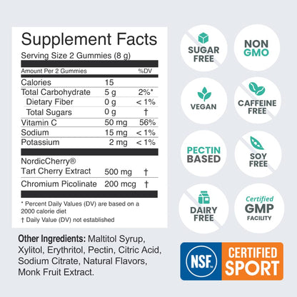 humanN Tart Cherry Gummies - Uric Acid, Immunity, Inflammation & Metabolic Health