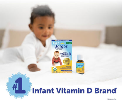 Ddrops Baby 400 IU, Vitamin D, 90 Drops 2.5mL (0.08 Fl. Oz (Pack of 1))