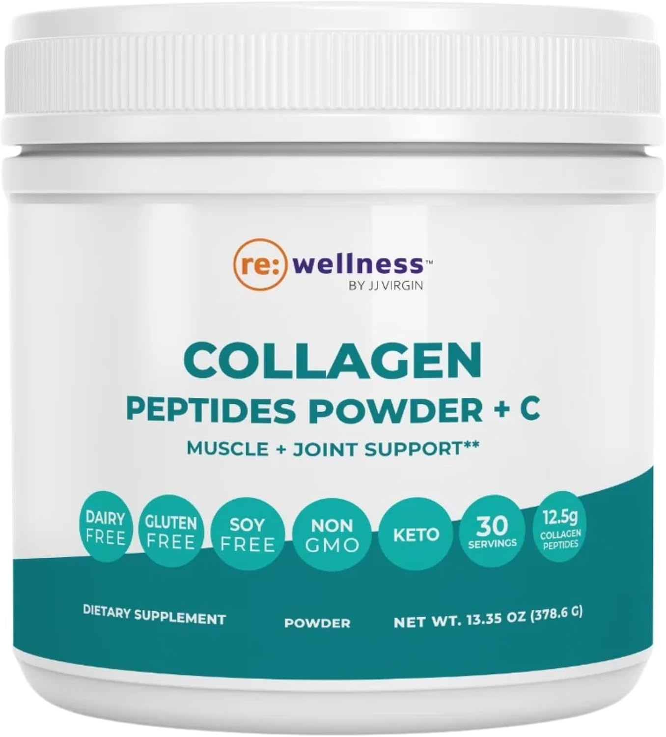Reignite Wellness by JJ Virgin | Collagen Peptides Powder | Collagen Peptides Powder Supplement | Hair, Skin & Nails Support | Muscle & Joint Support Supplement | 30 Servings