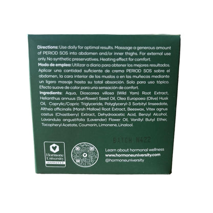Glow Botanica | Period SOS - Real Wild Yam Cream for PMS Symptom Relief - Topical Supplement