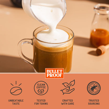 Bulletproof Coffee + Organic Grass-Fed Butter Single-Serve Pods, Keto Coffee, All-in-One Recipe with MCT Oil and Butter, 24 Count