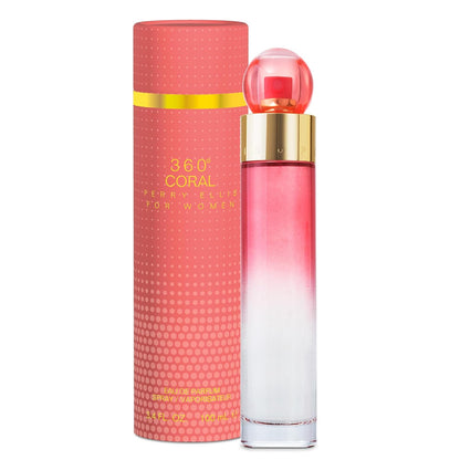 Perry Ellis 360° Coral Eau De Parfum Spray for Women, 3.4 Fl Oz (100 mL)