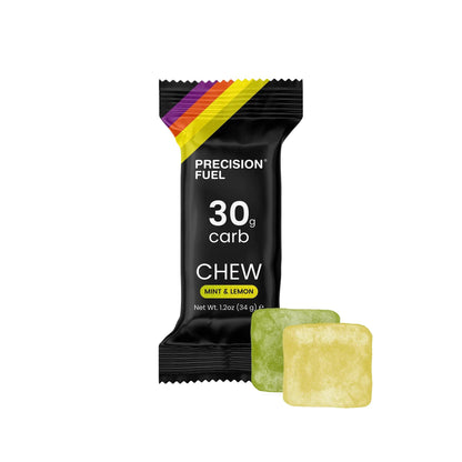 Precision Fuel PF30 Chew Energy Chews - Carbohydrate Fuel for Endurance, Lightweight & Portable, 30g Carbs - Ideal for Long Runs, Rides & Workouts -Original Flavour (15 Chews)